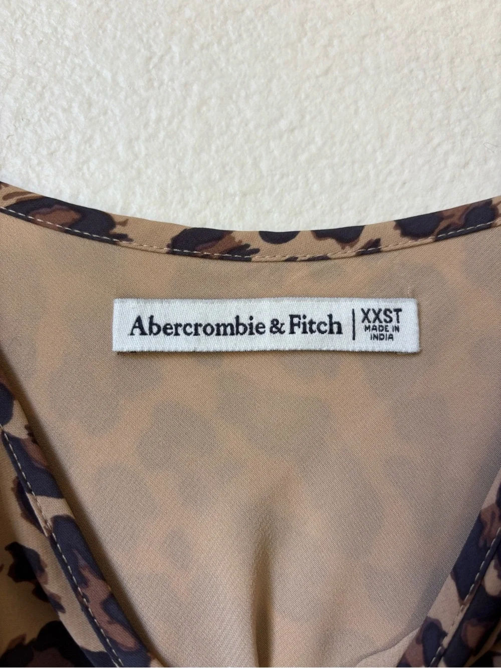 Abercrombie Cheetah Print Slip Midi Dress